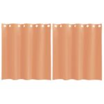 vidaXL Voálové závesy s priechodkami, 2 ks, tehlové – Obrázok 2