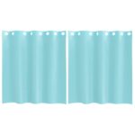 vidaXL Voálové závesy s priechodkami, 2 ks, tyrksyové – Obrázok 2