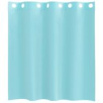 vidaXL Voálové závesy s priechodkami, 2 ks, tyrksyové – Obrázok 4