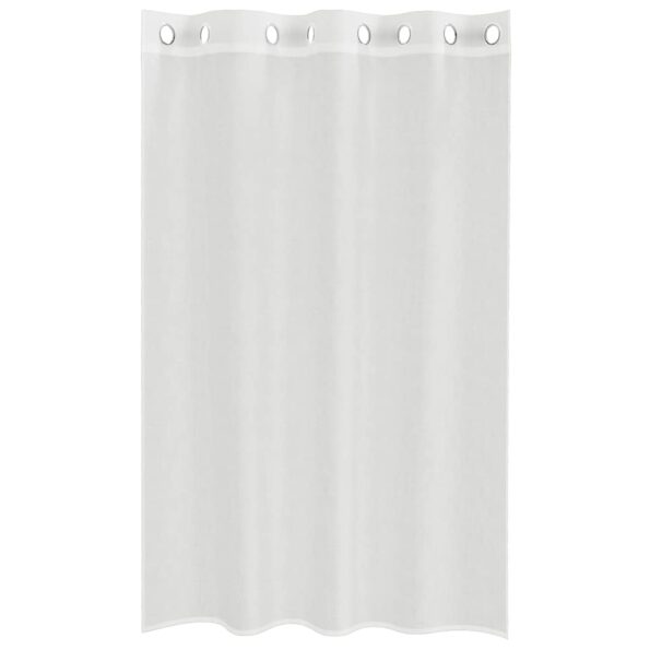 vidaXL Voálové závesy s priechodkami, 2 ks, biele – Obrázok 4