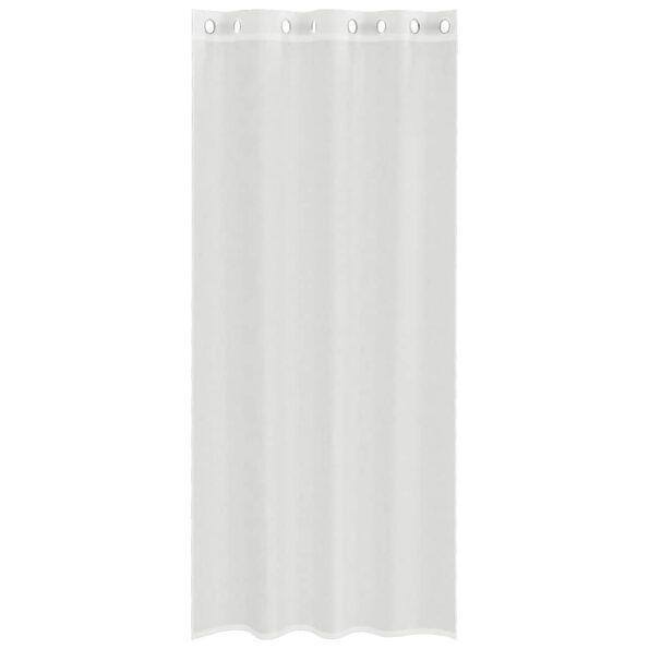 vidaXL Voálové závesy s priechodkami, 2 ks, biele – Obrázok 4