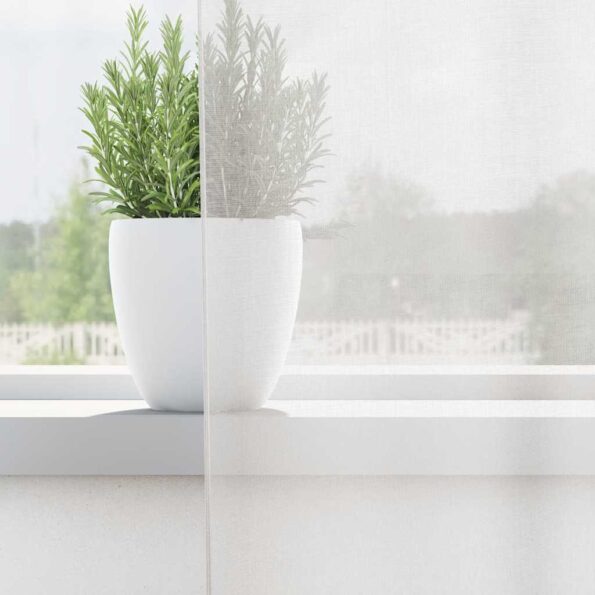 vidaXL Voálové závesy s priechodkami, 2 ks, biele – Obrázok 3