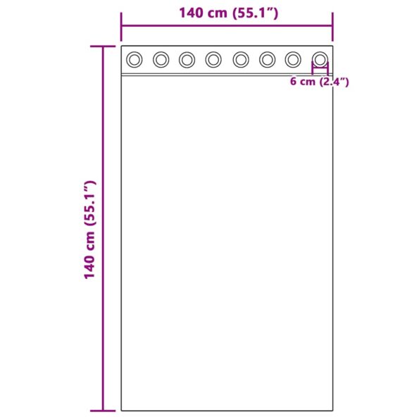 vidaXL Voálové závesy s priechodkami, 2 ks, vínovo červené – Obrázok 8