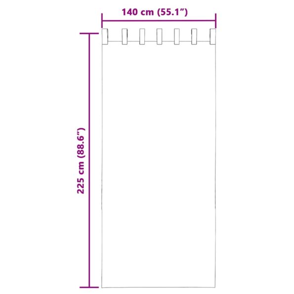 VXL8721158551849_g_en_hd_6.jpg vidaXL Voile záclony s vreckami na tyče, 2 ks, čierne – Obrázok 8