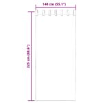 vidaXL Voile záclony s vreckami na tyče, 2 ks, hnedé – Obrázok 8