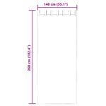 vidaXL Voile záclony s vreckami na tyče, 2 ks, svetloružové – Obrázok 8