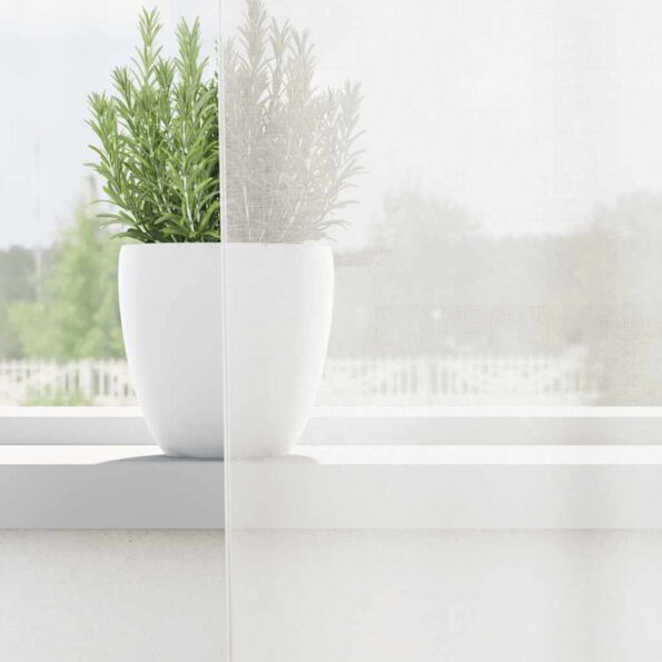 vidaXL Voálové závesy s vreckami na tyče, 2 ks, biele – Obrázok 3