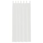 vidaXL Voálové závesy s vreckami na tyče, 2 ks, biele – Obrázok 4