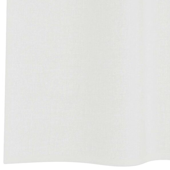 vidaXL Voálové závesy s vreckami na tyče, 2 ks, biele – Obrázok 6