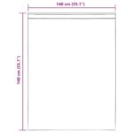 vidaXL voálové závesy s vrchnou časťou, 2 ks, čierne – Obrázok 9