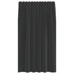 vidaXL voálové závesy s vrchnou časťou, 2 ks, čierne – Obrázok 4