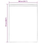 vidaXL voálové závesy s vrchnou časťou, 2 ks, čierne – Obrázok 9