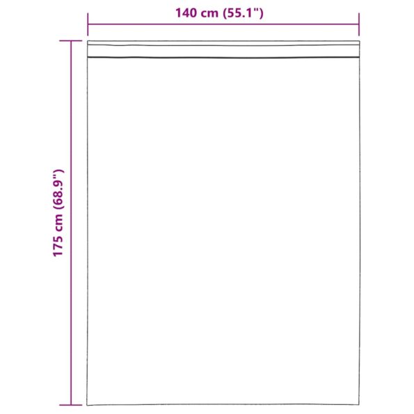 vidaXL voálové závesy s vrchnou časťou, 2 ks, čierne – Obrázok 9