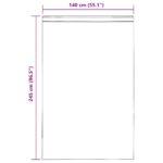 vidaXL voálové závesy s vrchnou časťou, 2 ks, čierne – Obrázok 9