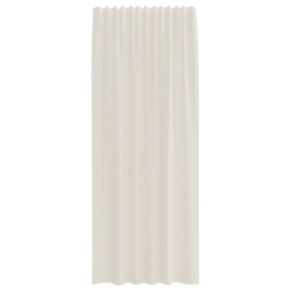 vidaXL voálové závesy s vrchnou časťou, 2 ks, krémové – Obrázok 4