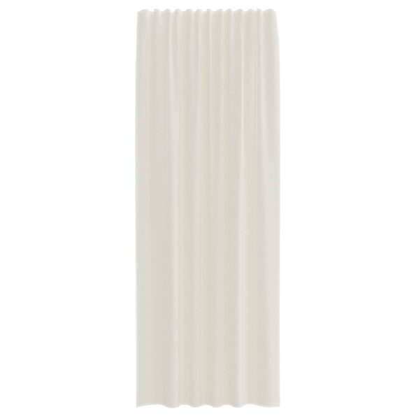 vidaXL voálové závesy s vrchnou časťou, 2 ks, krémové – Obrázok 4