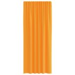 vidaXL voálové závesy s pútkami, 2 ks, oranžové, 140x245 cm – Obrázok 4