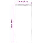 vidaXL voálové závesy s pútkami, 2 ks, oranžové, 140x245 cm – Obrázok 9