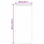 vidaXL voálové závesy s pútkami, 2 ks, oranžové, 140x260 cm – Obrázok 9