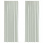 vidaXL Voálové závesy s pútkami, 2 ks, svetlosivé, 140x260 cm – Obrázok 2