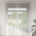 vidaXL Voálové závesy s pútkami, 2 ks, svetlosivé, 140x260 cm