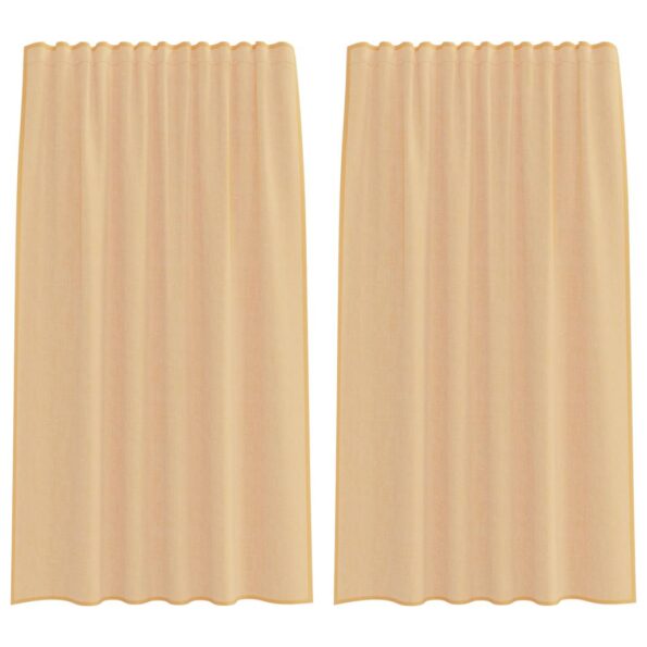 VXL8721158553232_a_en_hd_1.jpg vidaXL Voálové závesy so slučkami 2 ks Piesok 140x175 cm – Obrázok 2