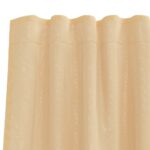 vidaXL Voálové závesy so slučkami 2 ks Piesok 140x225 cm – Obrázok 6