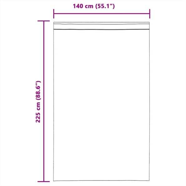 vidaXL Voile Záclony s pútkami 2 ks Terakota 140x225 cm – Obrázok 9