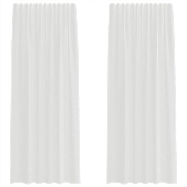 VXL8721158553492_a_en_hd_1.jpg vidaXL Voálové závesy s pútkami 2 ks Biele 140x225 cm – Obrázok 2