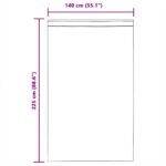 vidaXL Voálové závesy s pútkami 2 ks Biele 140x225 cm – Obrázok 9