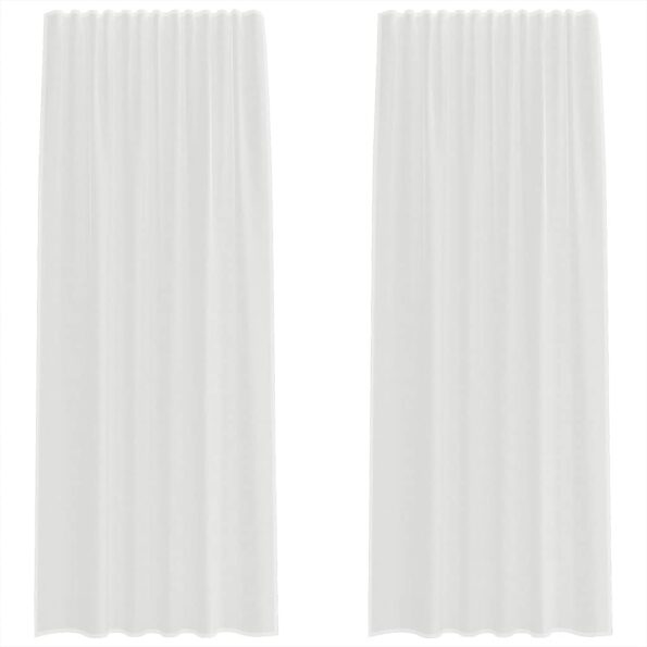 VXL8721158553508_a_en_hd_1.jpg vidaXL Voálové závesy s pútkami 2 ks Biele 140x245 cm – Obrázok 2