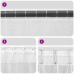 vidaXL Voálové závesy s pútkami 2 ks Biele 140x245 cm – Obrázok 7