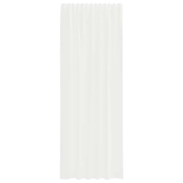 vidaXL Voálové závesy s pútkami 2 ks Biele 140x260 cm – Obrázok 4