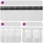 vidaXL Voálové závesy s pútkami 2 ks Biele 140x260 cm – Obrázok 7