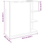 vidaXL Kúpeľňová skrinka staré drevo 62,5x20,5x64 cm kompozitné drevo – Obrázok 12