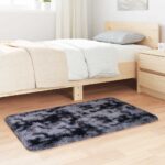 vidaXL Chlpatý koberec s vysokým vlasom tmavosivá 60x100 cm polyester – Obrázok 3