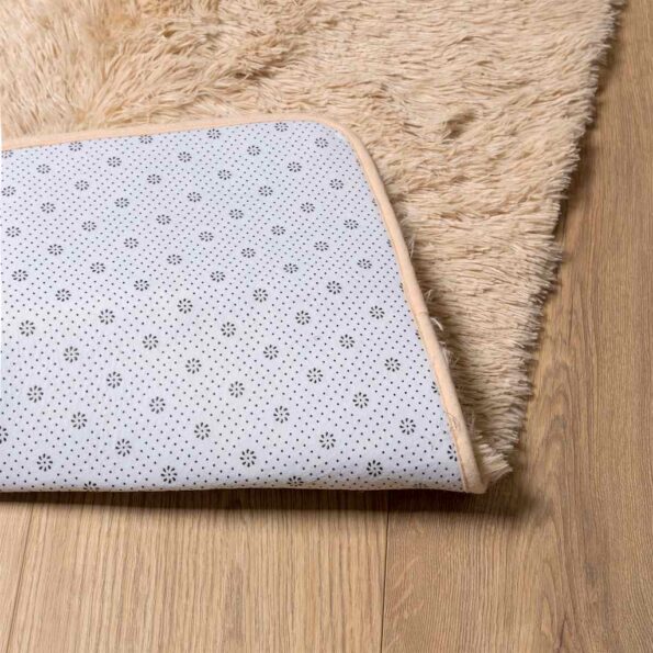 VXL8721158558152_g_en_hd_4.jpg vidaXL Chlpatý koberec s vysokým vlasom béžová 130x200 cm polyester – Obrázok 6