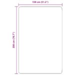 vidaXL Chlpatý koberec s vysokým vlasom námornícka 130x200cm polyester – Obrázok 10