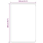 vidaXL Chlpatý koberec s vysokým vlasom 130x200 cm polyester – Obrázok 10