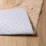 vidaXL Chlpatý koberec s vysokým vlasom béžová 200x290 cm polyester – Obrázok 6