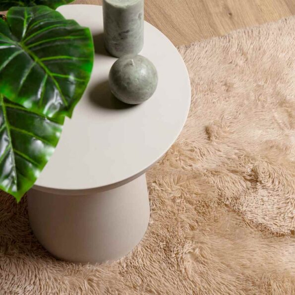 vidaXL Chlpatý koberec s vysokým vlasom béžová 200x290 cm polyester – Obrázok 8