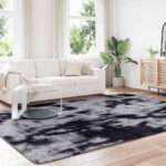 vidaXL Chlpatý koberec s vysokým vlasom tmavosivá 240x340 cm polyester – Obrázok 3