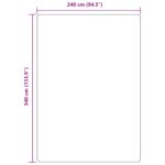 vidaXL Chlpatý koberec s vysokým vlasom tmavosivá 240x340 cm polyester – Obrázok 10
