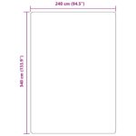 vidaXL Chlpatý koberec s vysokým vlasom 240x340 cm polyester – Obrázok 10