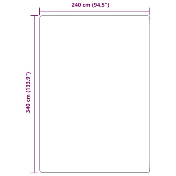 vidaXL Chlpatý koberec s vysokým vlasom 240x340 cm polyester – Obrázok 10