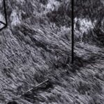 vidaXL Chlpatý koberec s vysokým vlasom tmavosivá 120x120 cm polyester – Obrázok 7