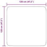 vidaXL Chlpatý koberec s vysokým vlasom NAVARRA 120x120 cm polyester – Obrázok 10