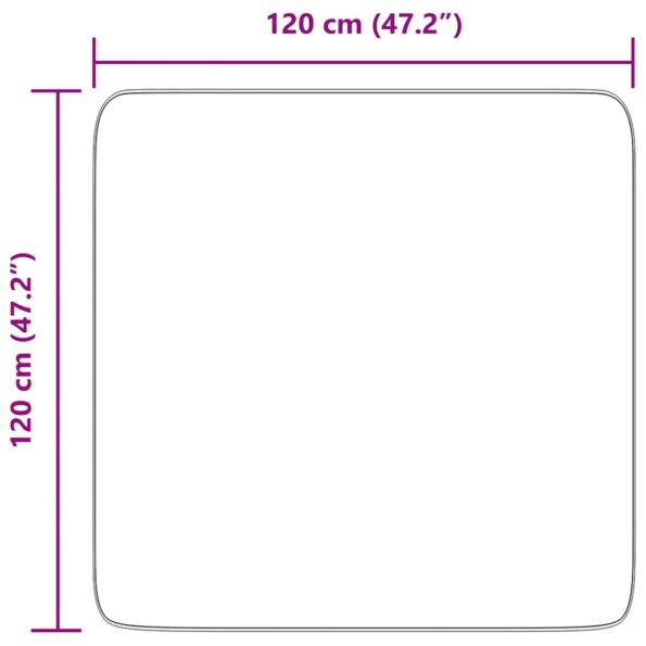 vidaXL Chlpatý koberec s vysokým vlasom NAVARRA 120x120 cm polyester – Obrázok 10