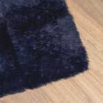 vidaXL Chlpatý koberec s vysokým vlasom NAVARRA námornícka 160x160cm – Obrázok 4