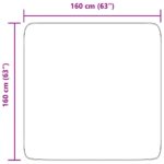 vidaXL Chlpatý koberec s vysokým vlasom 160x160 cm polyester – Obrázok 10